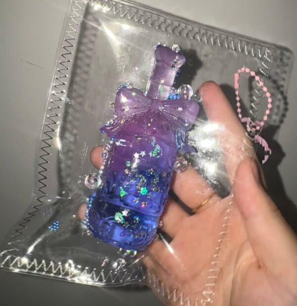 Twilight Champagne Bottle Squishy - Blue to Purple Ombré Magic
