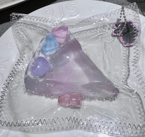 Crystal Ice Dream Triangle Cake Squishy - Ethereal Pastel Fantasy