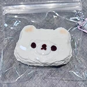 Bear Face Cake Squishy - Sweet White Bear! 🐻🍰