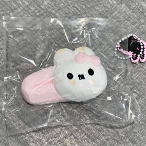 Sweet Bunny Hair Clip Squishy - Clip & Squish Double Fun! 🎀🐇
